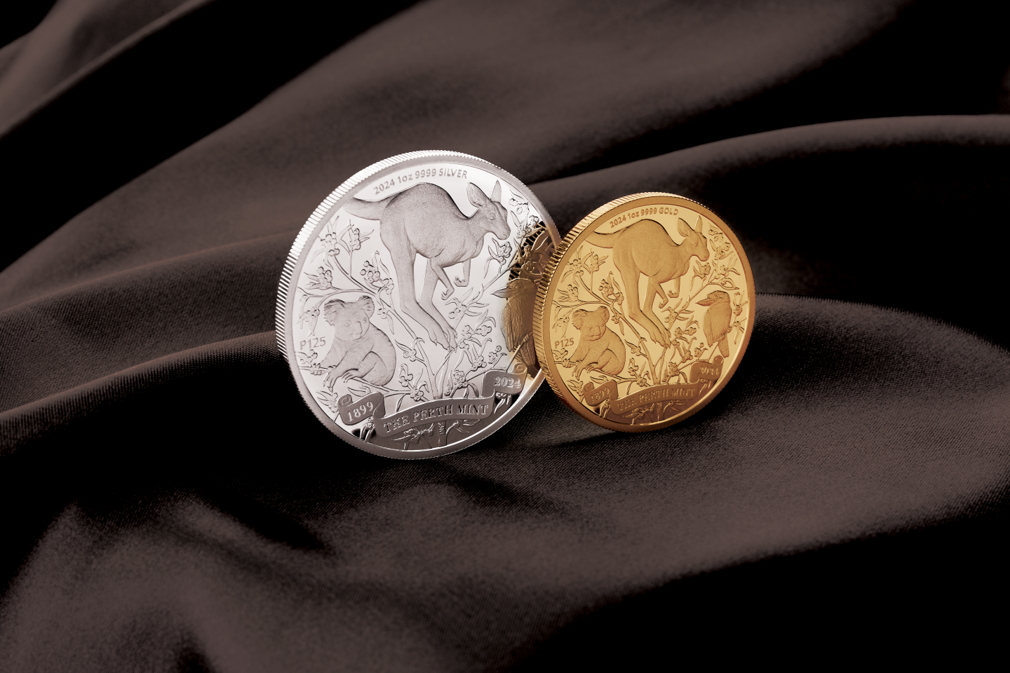 Perth Mint 125th Anniversary coins in gold and silver