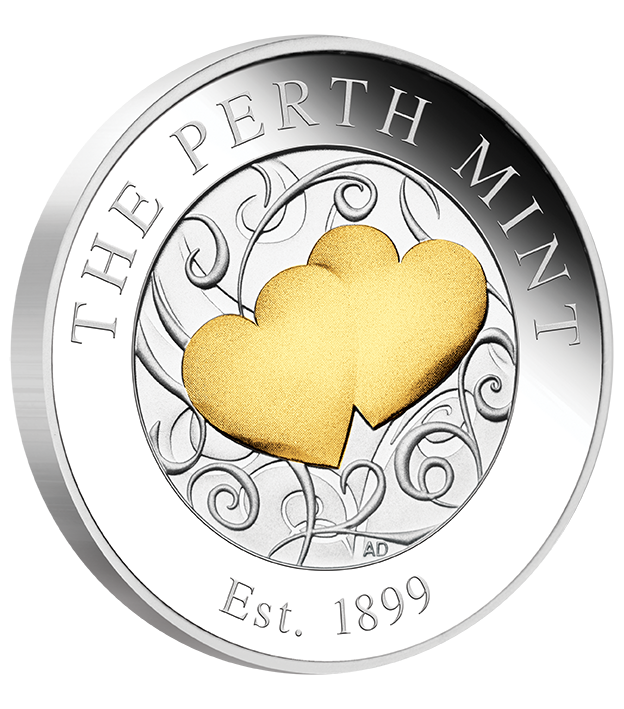 13 PMHEARTG Hearts Gold 1 2oz  Medallion OnEdge LowRes
